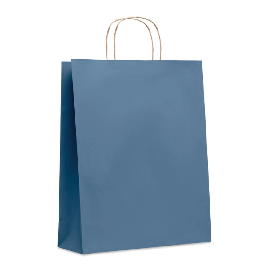 Niebieska torba papierowa